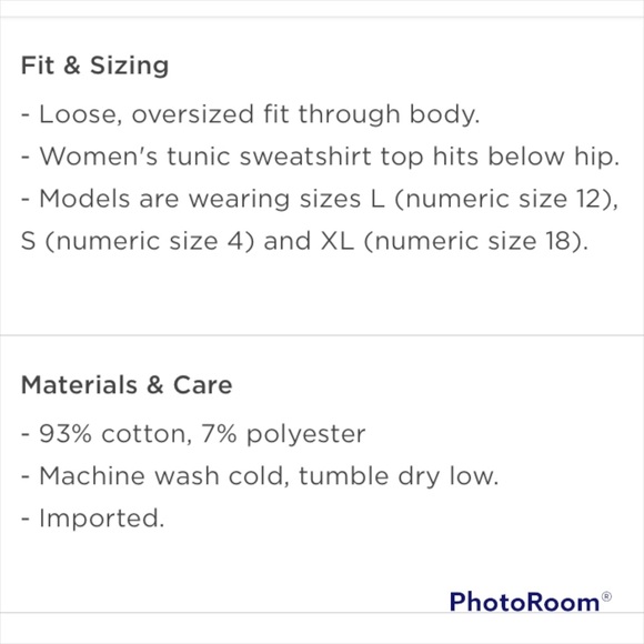 Old Navy Tunic Sweatshirt - Picture 2 of 3